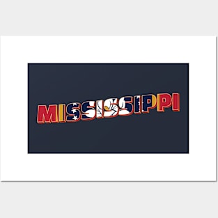 Mississippi vintage style retro souvenir Posters and Art